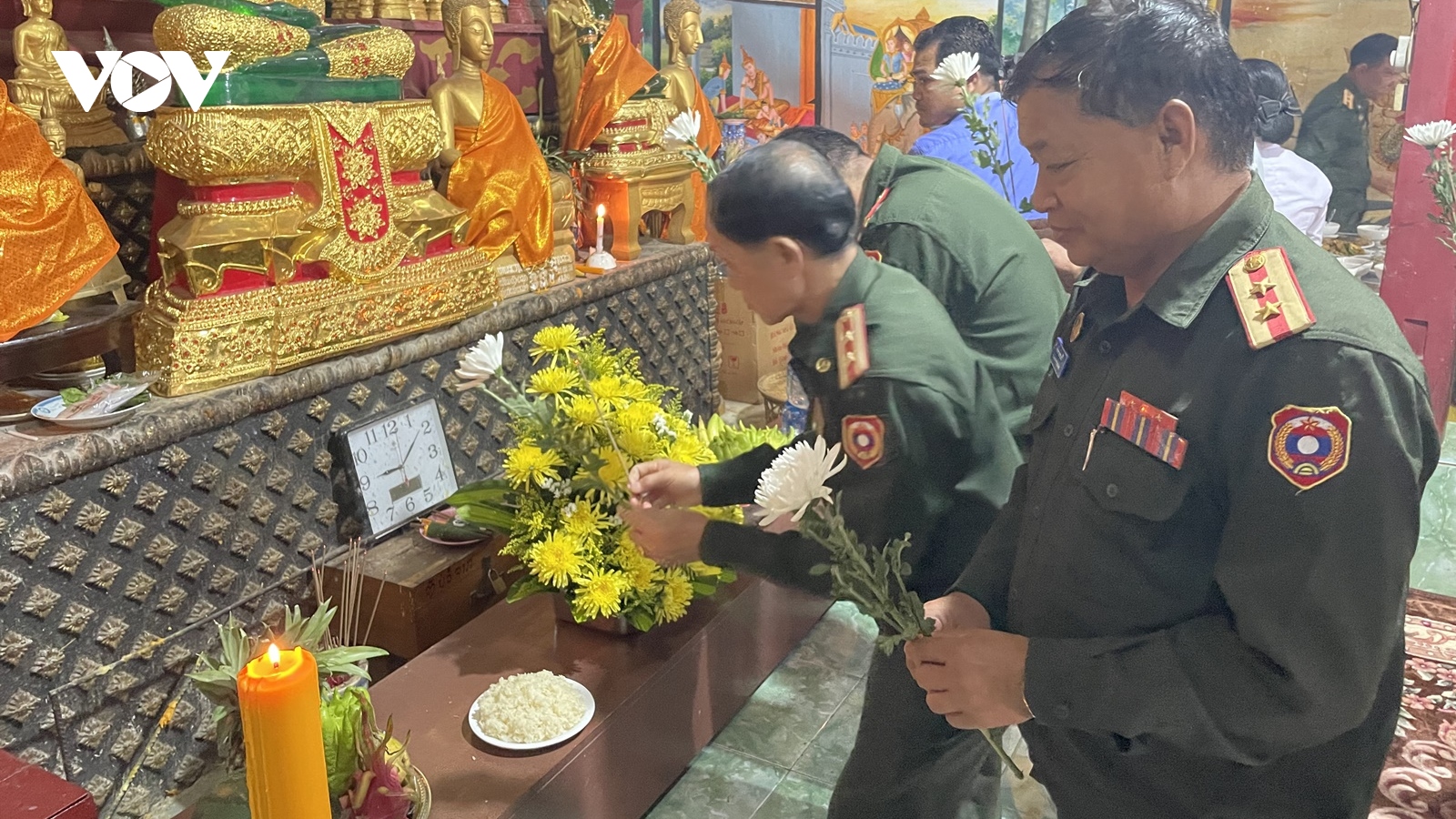 Lào cầu siêu cho các anh hùng liệt sĩ Việt Nam hy sinh tại Luangprabang
